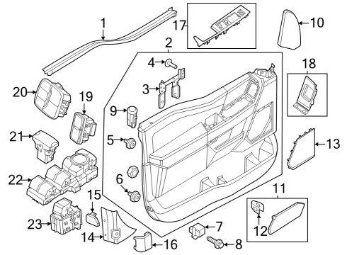 2023 Ford F-250 Super Duty HOUSING - SWITCH Diagram for ML3Z-14528-AC