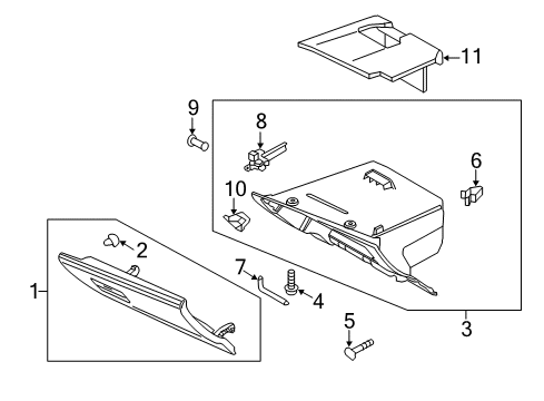 2015 Lincoln MKC Glove Box Diagram