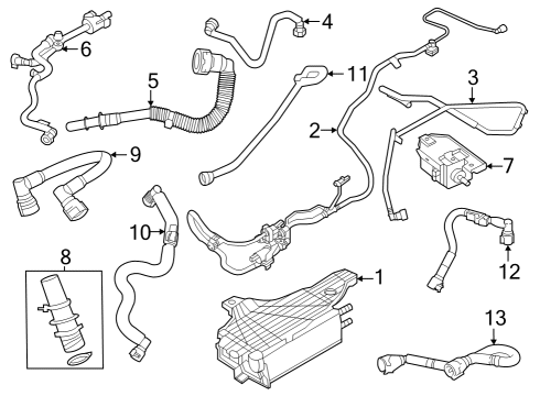 2021 Lincoln Aviator Emission Components Diagram 1 - Thumbnail