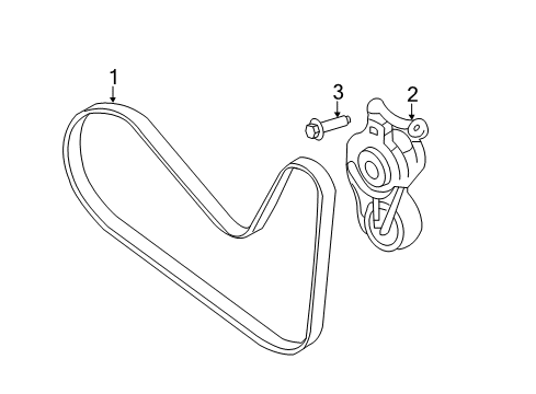 2013 Ford Flex Belts & Pulleys Diagram