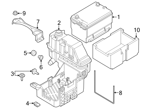 2024 Ford F-250 Super Duty Battery Diagram