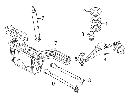 2001 Ford Escape Rear Suspension Diagram 2 - Thumbnail