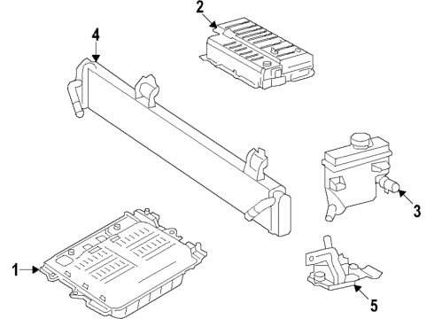 2022 Ford Police Interceptor Utility WIRE - BATTERY - ELECTRIC VEHI Diagram for L1MZ-14290-Y