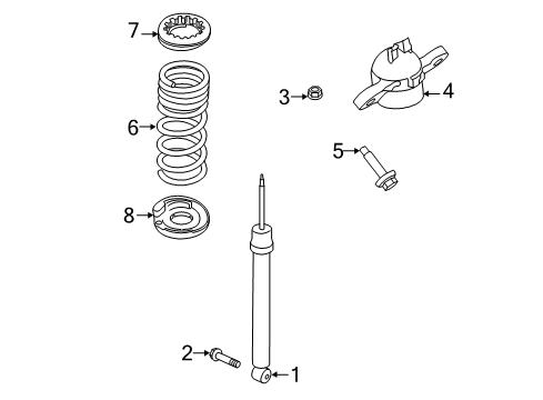 2022 Lincoln Corsair Shocks & Components - Rear Diagram