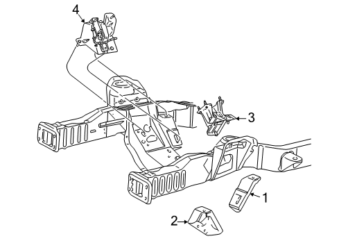 2006 Ford E-250 Engine & Trans Mounting Diagram