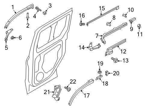 2016 Ford Transit Connect Door Hardware Diagram