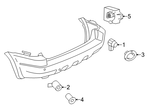 2012 Ford Escape Parking Aid Diagram 1 - Thumbnail