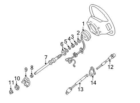 2008 Ford Ranger Shaft & Internal Components Diagram