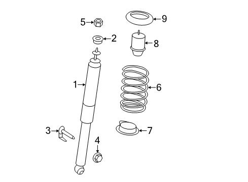 2012 Ford Edge Shocks & Components - Rear Diagram