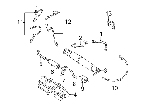 2008 Ford E-350 Super Duty Emission Components Diagram