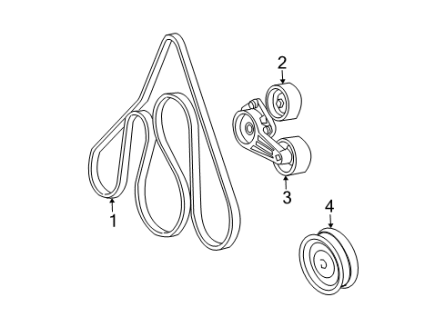 2003 Ford Expedition Belts & Pulleys Diagram