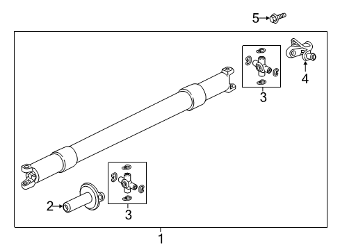 2021 Ford F-150 Drive Shaft - Rear Diagram