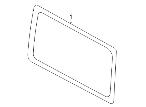 2022 Ford Bronco Glass & Hardware - Quarter Panel Diagram