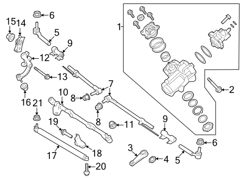 2023 Ford F-350 Super Duty MODULE - HYD STEERING ACTUATOR Diagram for PC3Z-3G568-A