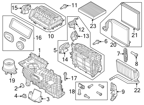 2022 Ford Mustang Mach-E Nut And Washer Assembly - Hex. Diagram for -W715812-S442