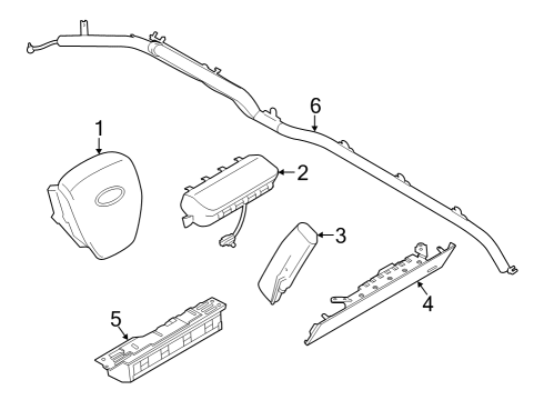 2023 Ford F-150 Lightning Air Bag Components Diagram