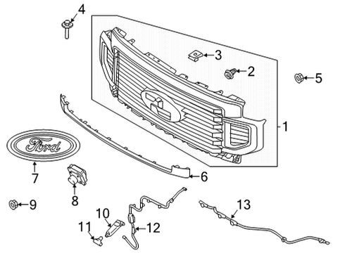 2020 Ford F-350 Super Duty Parking Aid Diagram 6 - Thumbnail