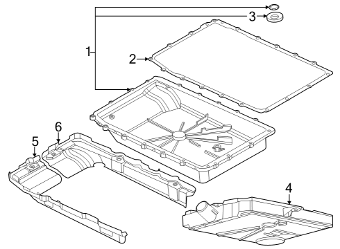 2023 Ford F-350 Super Duty Transmission Components Diagram