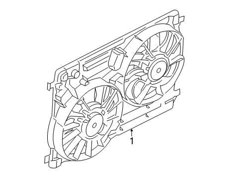 2015 Lincoln MKC Cooling System, Radiator, Water Pump, Cooling Fan Diagram