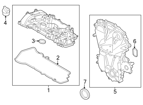 2023 Ford Escape Valve & Timing Covers Diagram 1 - Thumbnail