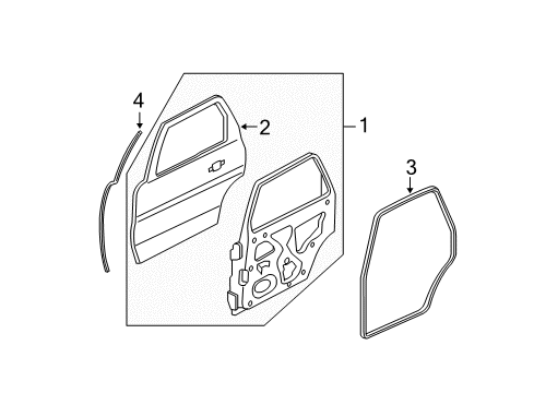 2010 Mercury Mariner Rear Door Diagram