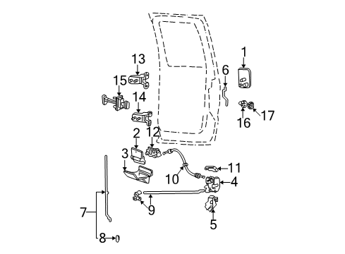 1999 Ford F-250 Super Duty Switch Assembly - Alarm Diagram for XL3Z-14028-AA