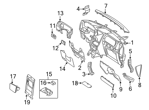 2004 Lincoln Navigator Instrument Panel Diagram