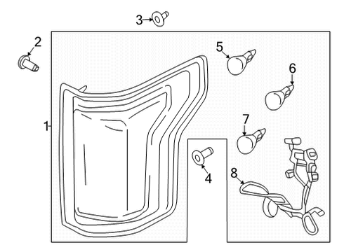 2021 Ford F-150 Bulbs Diagram 6 - Thumbnail