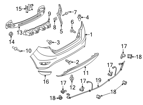 2015 Ford Fiesta Rear Bumper Diagram