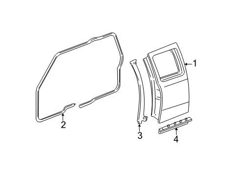 2008 Ford Ranger Rear Door Diagram