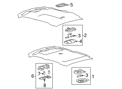 2012 Ford F-150 Interior Lamps Diagram