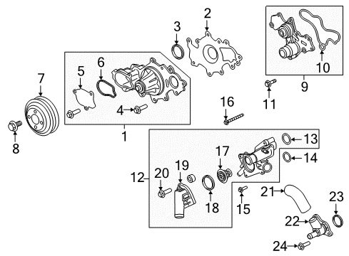 2020 Ford F-150 Water Pump Diagram 5 - Thumbnail