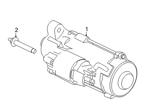 2021 Ford F-150 STARTER MOTOR ASY Diagram for ML3Z-11002-B