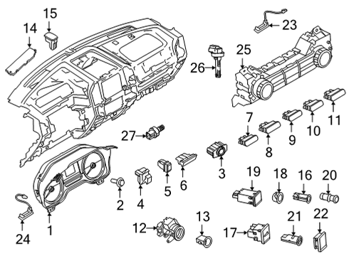 2023 Ford F-150 Ignition Lock Diagram 1 - Thumbnail