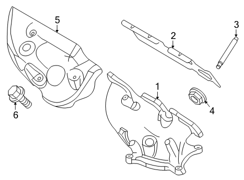 2010 Lincoln MKS Exhaust Manifold Diagram