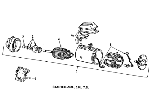 1994 Ford E-350 Econoline Starter Diagram