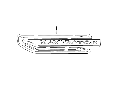 2018 Lincoln Navigator Exterior Trim - Fender Diagram