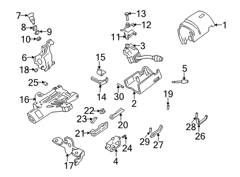 2004 Ford F-150 Heritage Switch Assy - Direction Indicator Diagram for 4L3Z-13K359-AAA