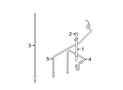 2005 Mercury Montego Antenna & Radio Diagram