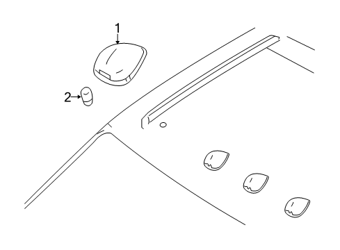 2010 Ford F-250 Super Duty Bulbs Diagram 2 - Thumbnail