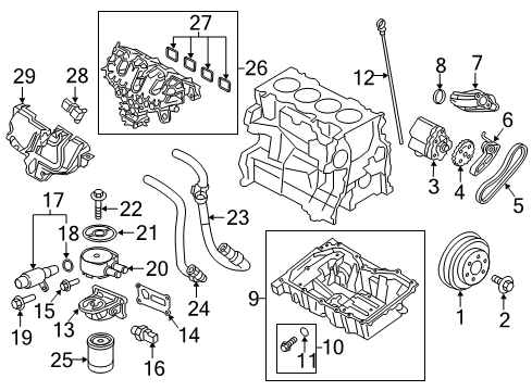 2016 Ford Explorer Hose Assembly Diagram for FB5Z-6A715-A