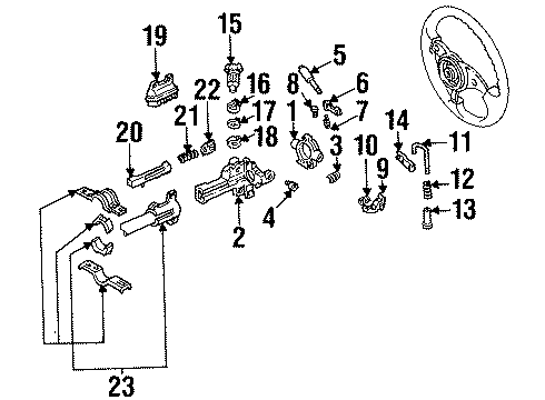 1987 Ford Mustang Housing & Components Diagram