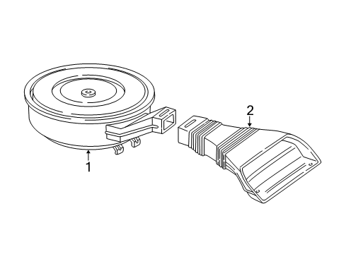 1995 Ford E-350 Econoline Air Inlet Diagram