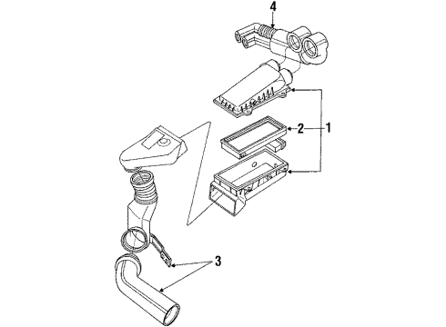 1991 Ford E-350 Econoline Filters Diagram 1 - Thumbnail