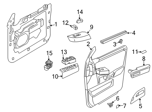 2016 Ford Expedition Front Door Diagram 2 - Thumbnail