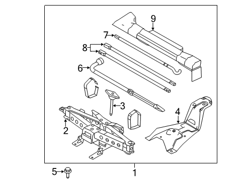 2013 Ford F-150 Jack & Components Diagram 4 - Thumbnail