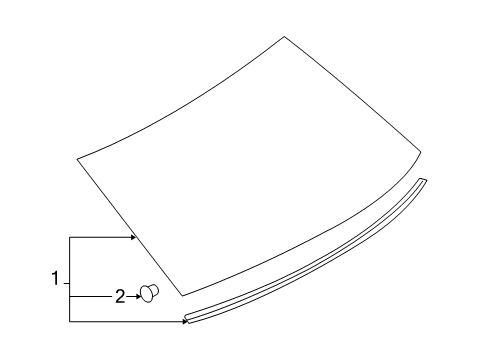 2012 Ford Fusion Back Glass Diagram 2 - Thumbnail