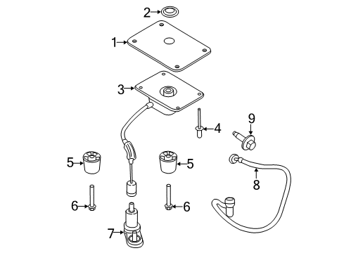 2016 Ford Transit Connect Spare Tire Carrier Diagram