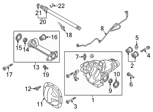 2023 Ford F-150 Axle Housing  Diagram 1 - Thumbnail