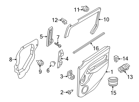 2016 Ford Transit Connect Front Door Diagram